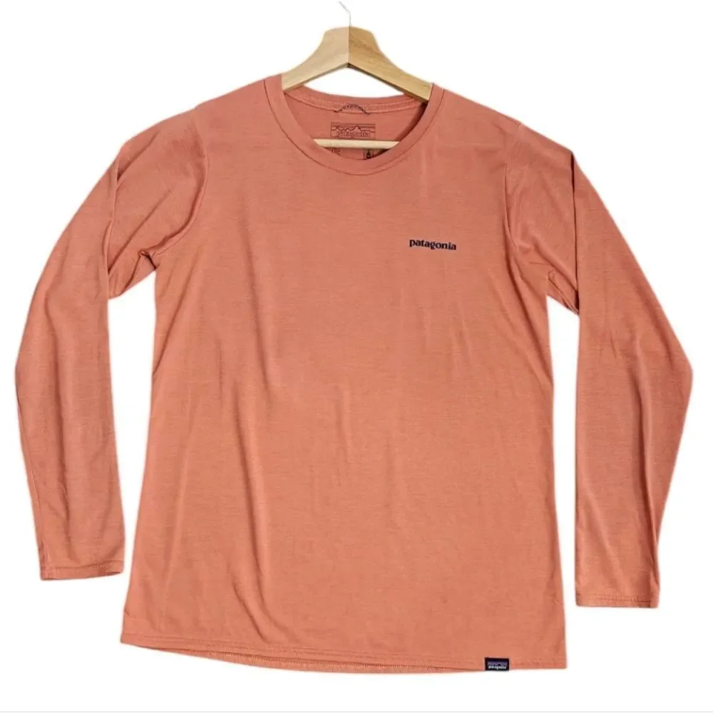 Patagonia Women's Peach Long Sleeve Top Size S - Picture 2 of 10